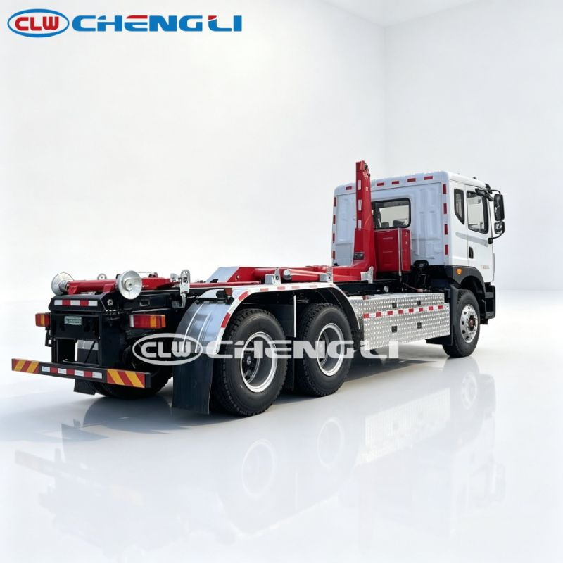 Porte-conteneurs électrique Dongfeng Huashen 6×2, photo 3