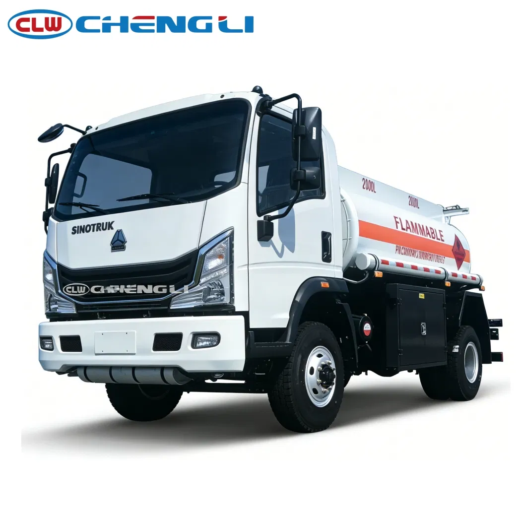 Camion de distribution de carburant HOWO 4×2 – double réservoir 4 000 L
