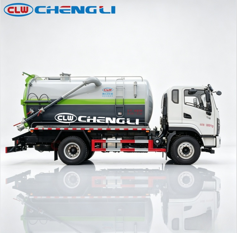 Camion de vidange Shacman 4×2 – citerne 12 000 L – vue 3