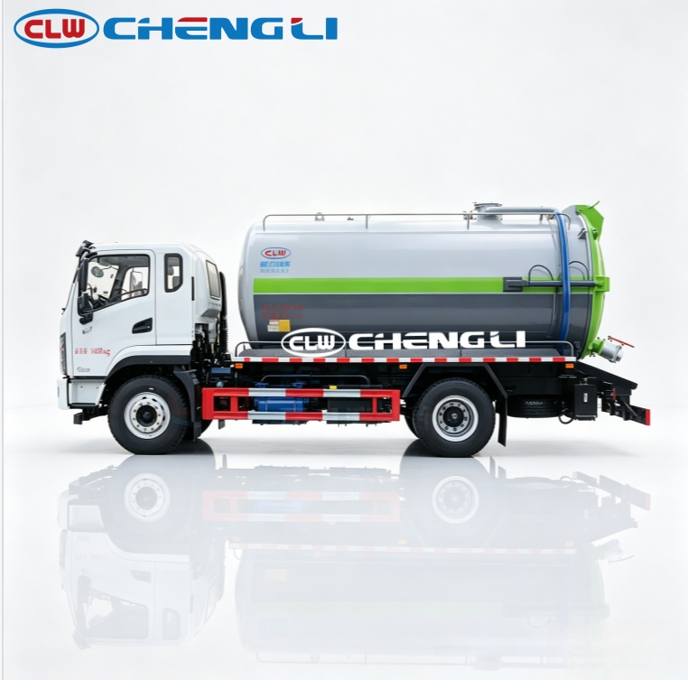 Camion de vidange Shacman 4×2 – citerne 12 000 L – vue 4