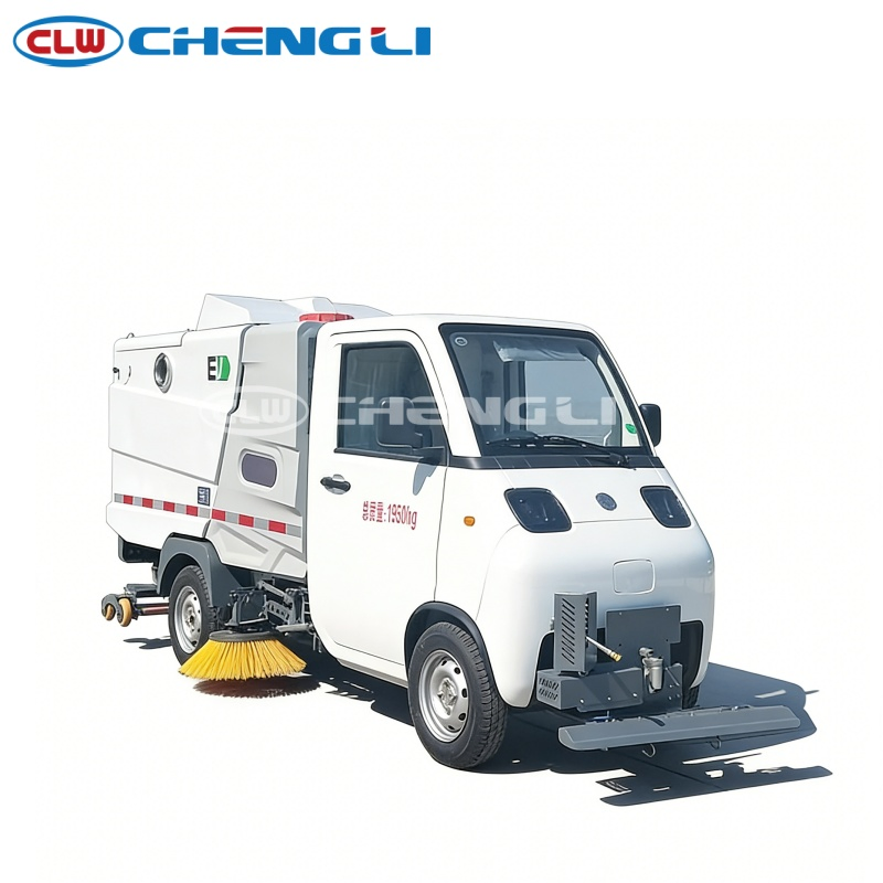 Balayeuse de voirie électrique compacte – 27 kW – vue 1