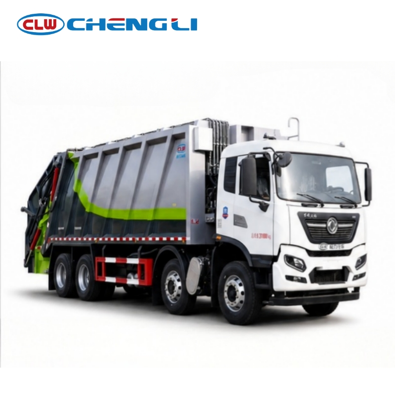 Camion à déchets Dongfeng 4×2 à caisse fermée basculante