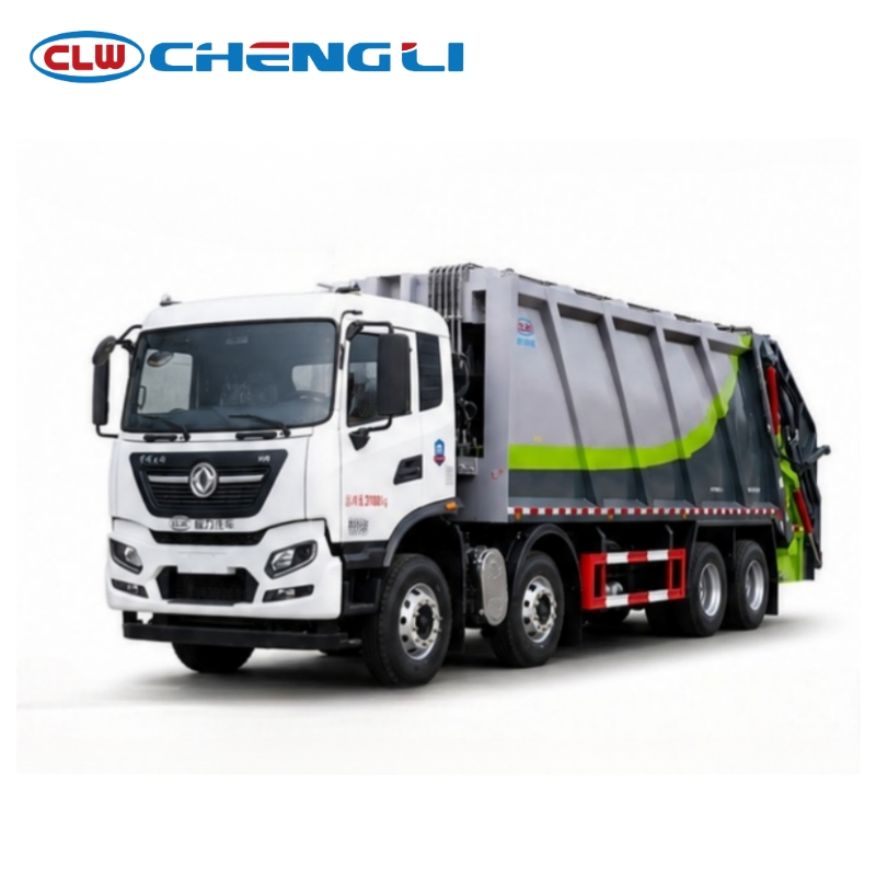 Camion à déchets Dongfeng 4×2 à caisse fermée basculante