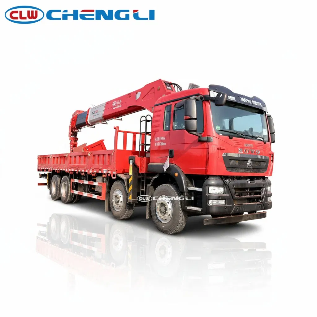 Camion-grue HOWO 8×4 à flèche droite – 20 t