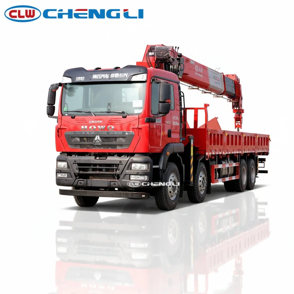 Camion-grue HOWO 8×4 à flèche droite – 20 t