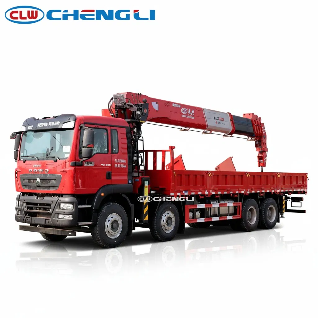 Camion-grue HOWO 8×4 à flèche droite – 20 t
