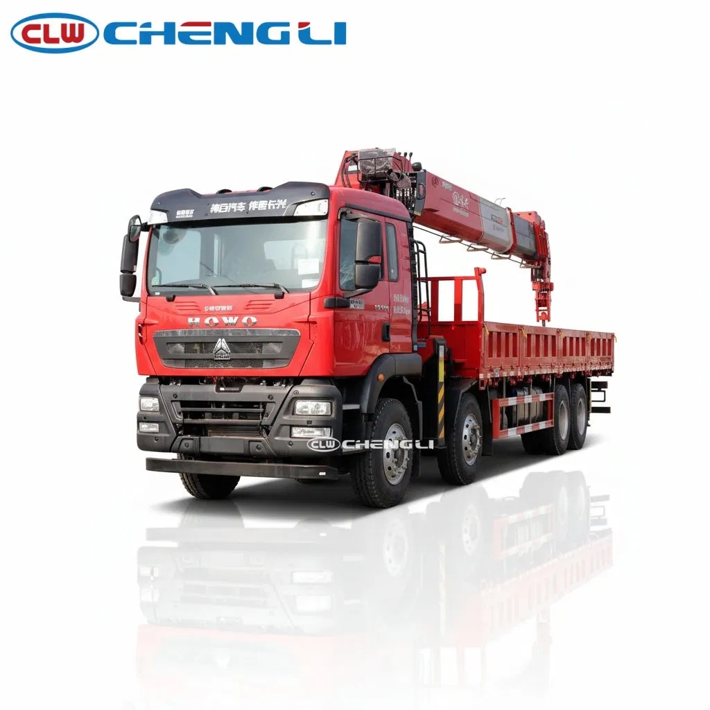 Camion-grue HOWO 8×4 à flèche droite – 20 t