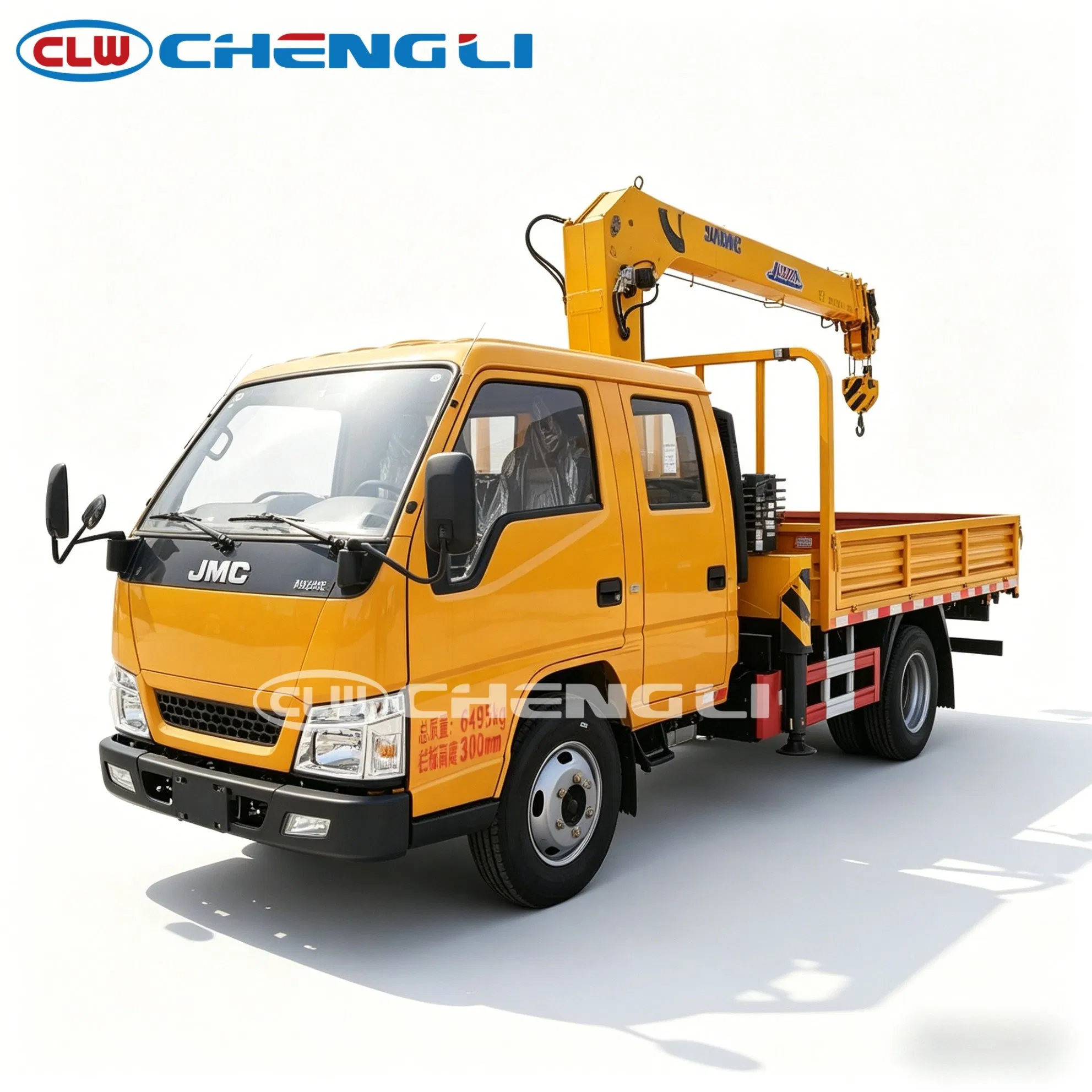 Camion-grue JMC 4×2 – levage annoncé 2 800 kg – vue 1