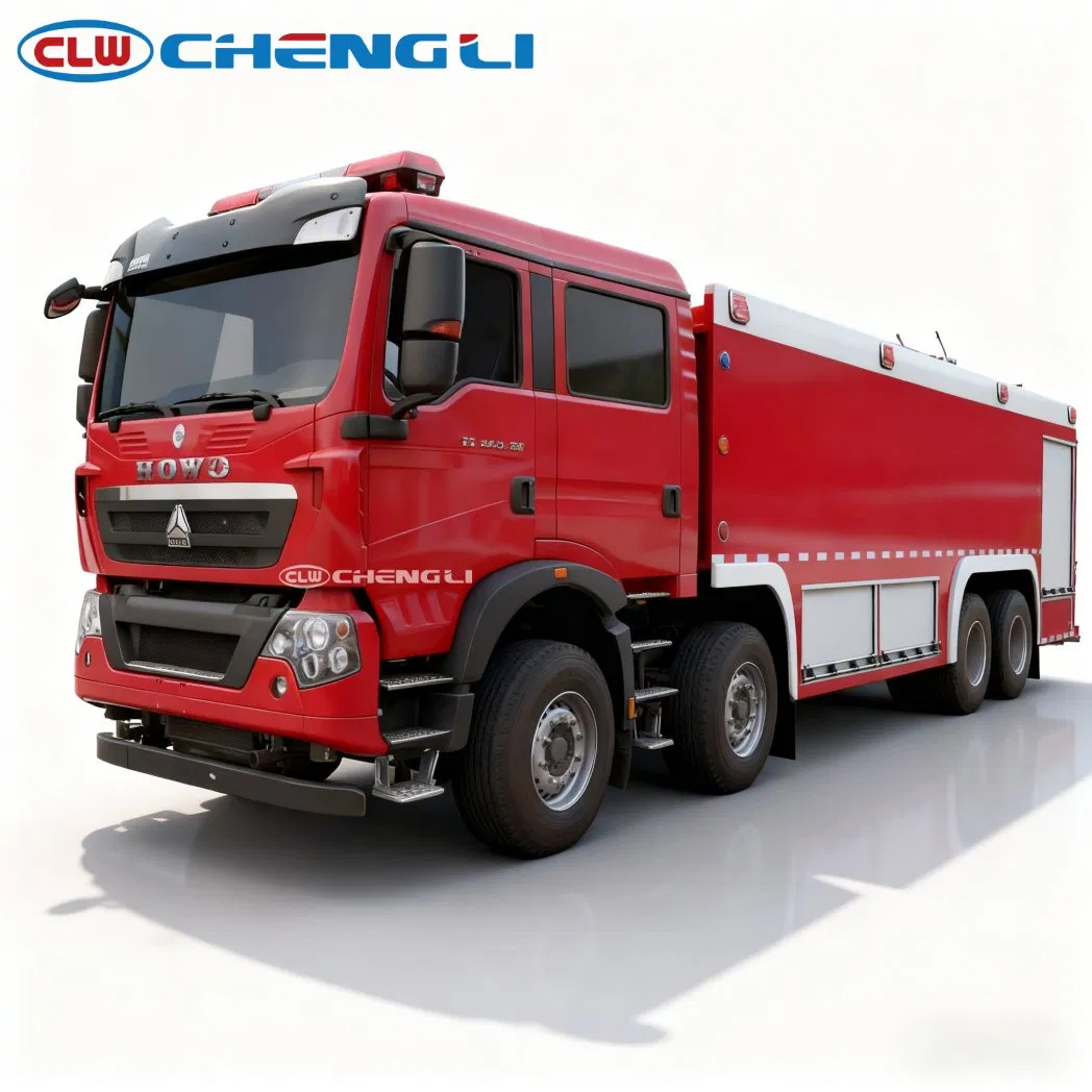 Camion de lutte contre l’incendie HOWO 8×4 – eau 21 000 L + mousse 4 000 L