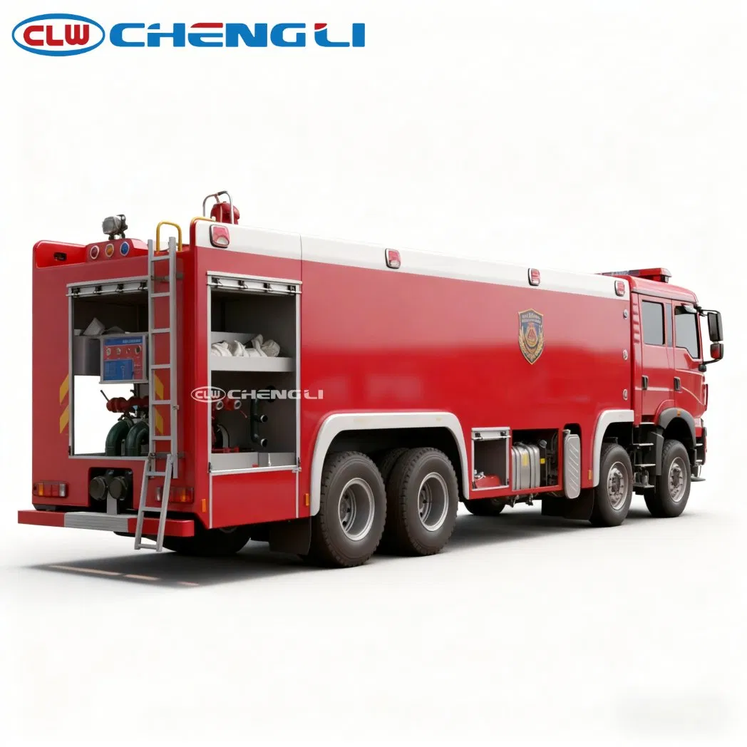 Camion de lutte contre l’incendie HOWO 8×4 – eau 21 000 L + mousse 4 000 L