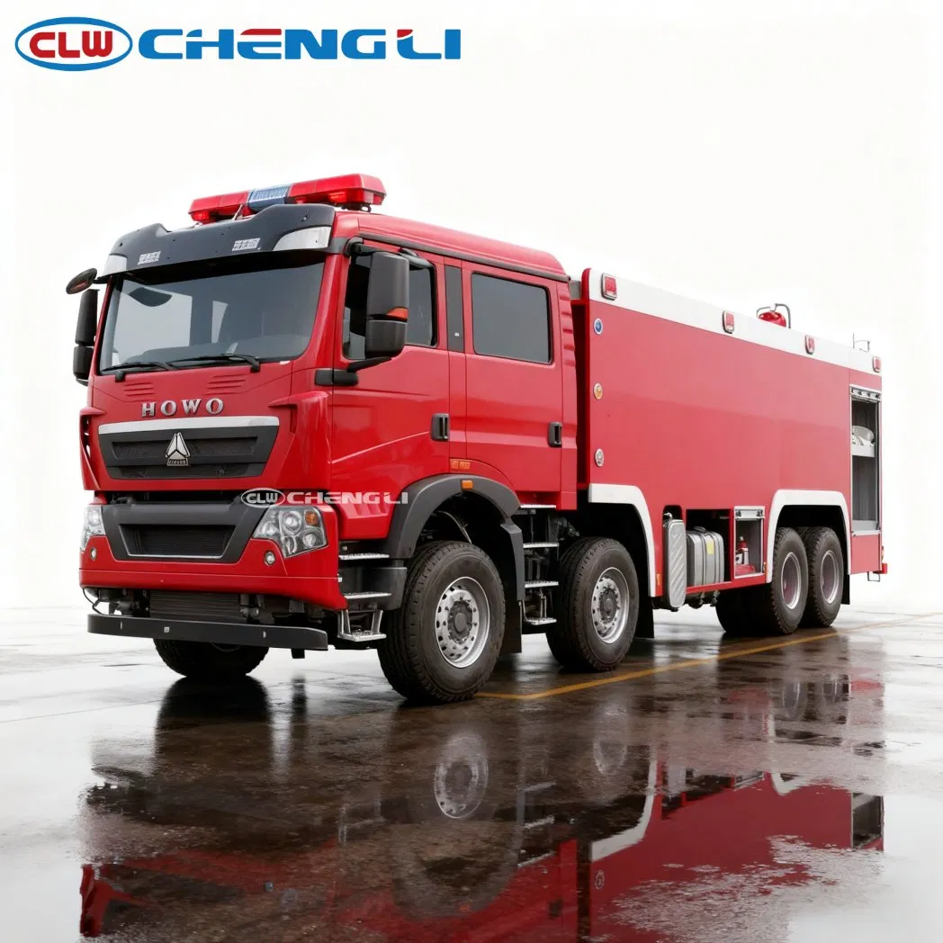 Camion de lutte contre l’incendie HOWO 8×4 – eau 21 000 L + mousse 4 000 L