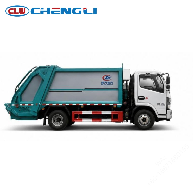 Camion compacteur Dongfeng 4×2, profil droit